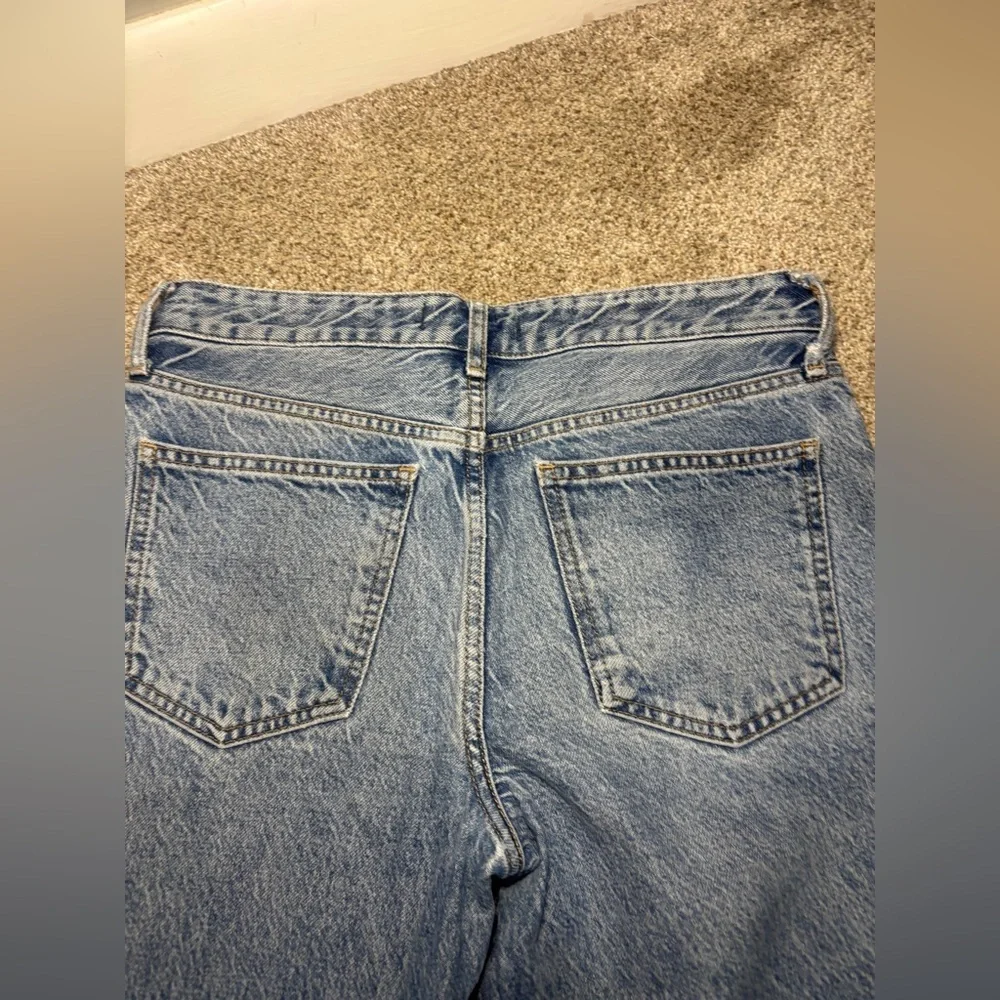 We The Free Jeans Size 28 Distressed Frayed Hem Women's Straight Jeans